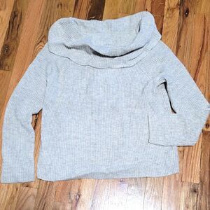 If It Were Me Knit Wool Blend Cowl Neck Sweater Large